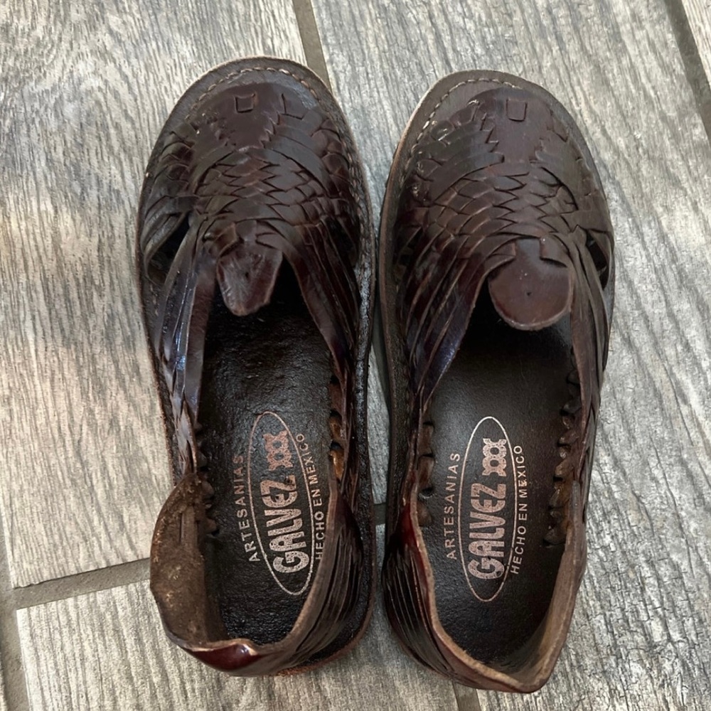 Authentic leather Mexican Huaraches galvez size woman 6